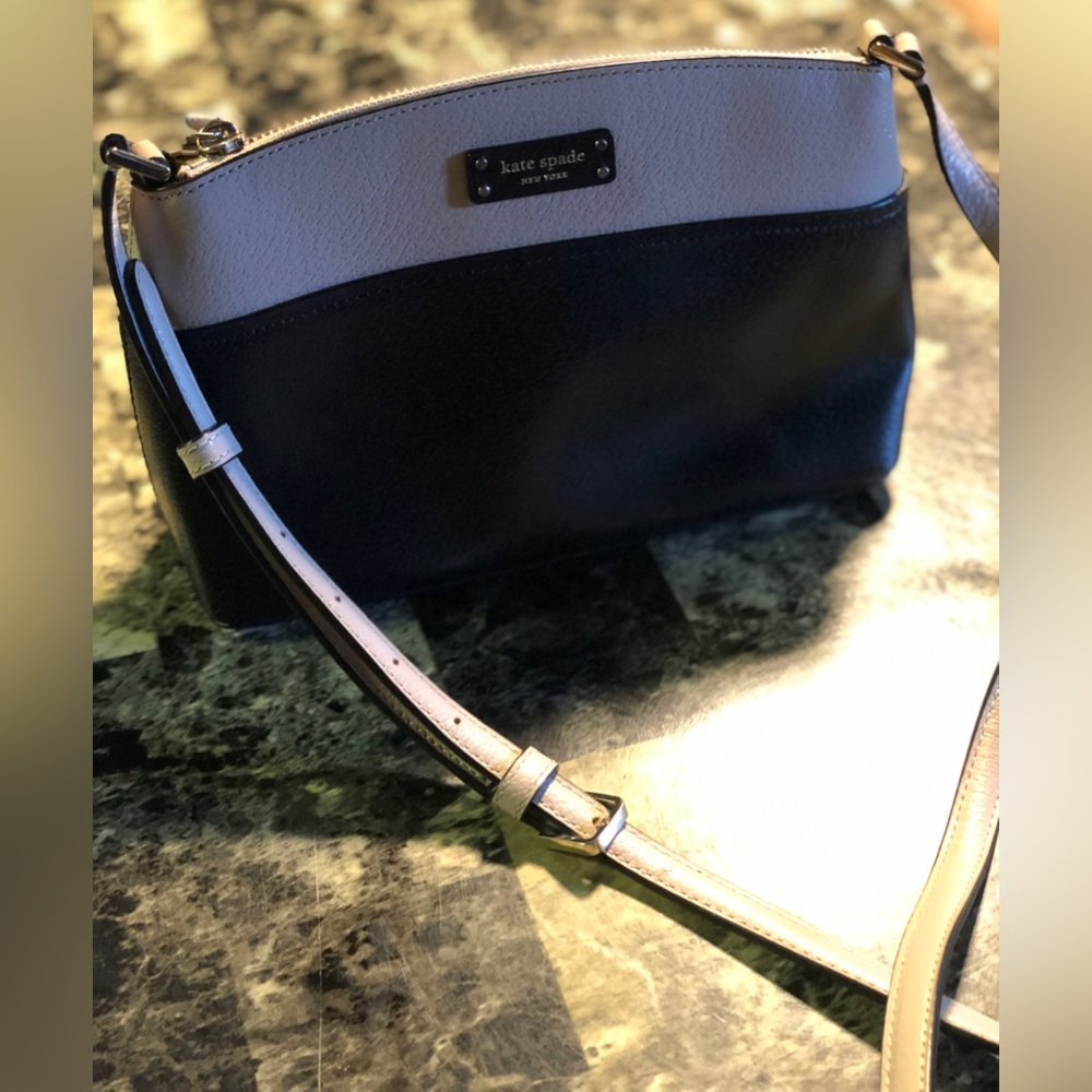 Kate Spade Black and Cream Crossbody Bag